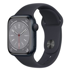 Apple Watch Series 8 in Midnight & Midnight Sport Band  41mm Series 8.